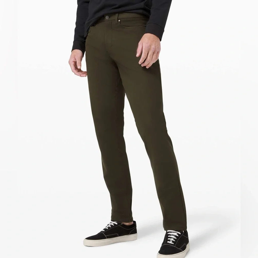 Lululemon Men’s ABC Pant Classic Warpstreme 30” Dark Olive Green